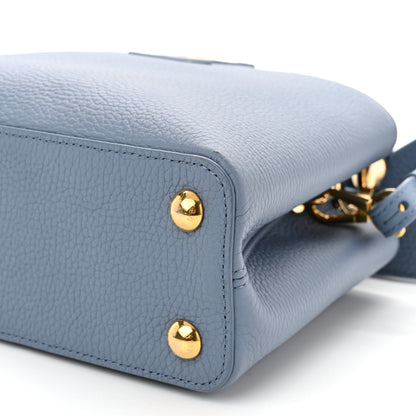 Louis Vuitton Taurillon Scrunchie Capucines BB Blue 9 of 10