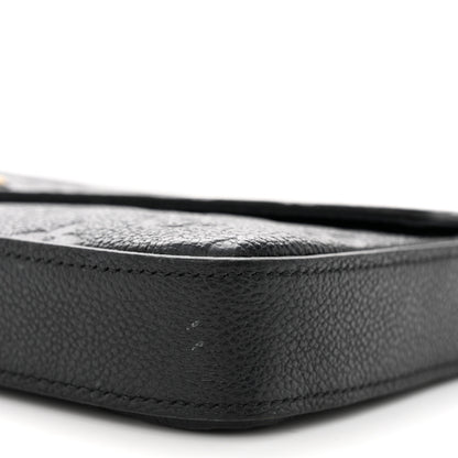 Louis Vuitton Empreinte Pochette Felicie Chain Wallet Black 10 of 15