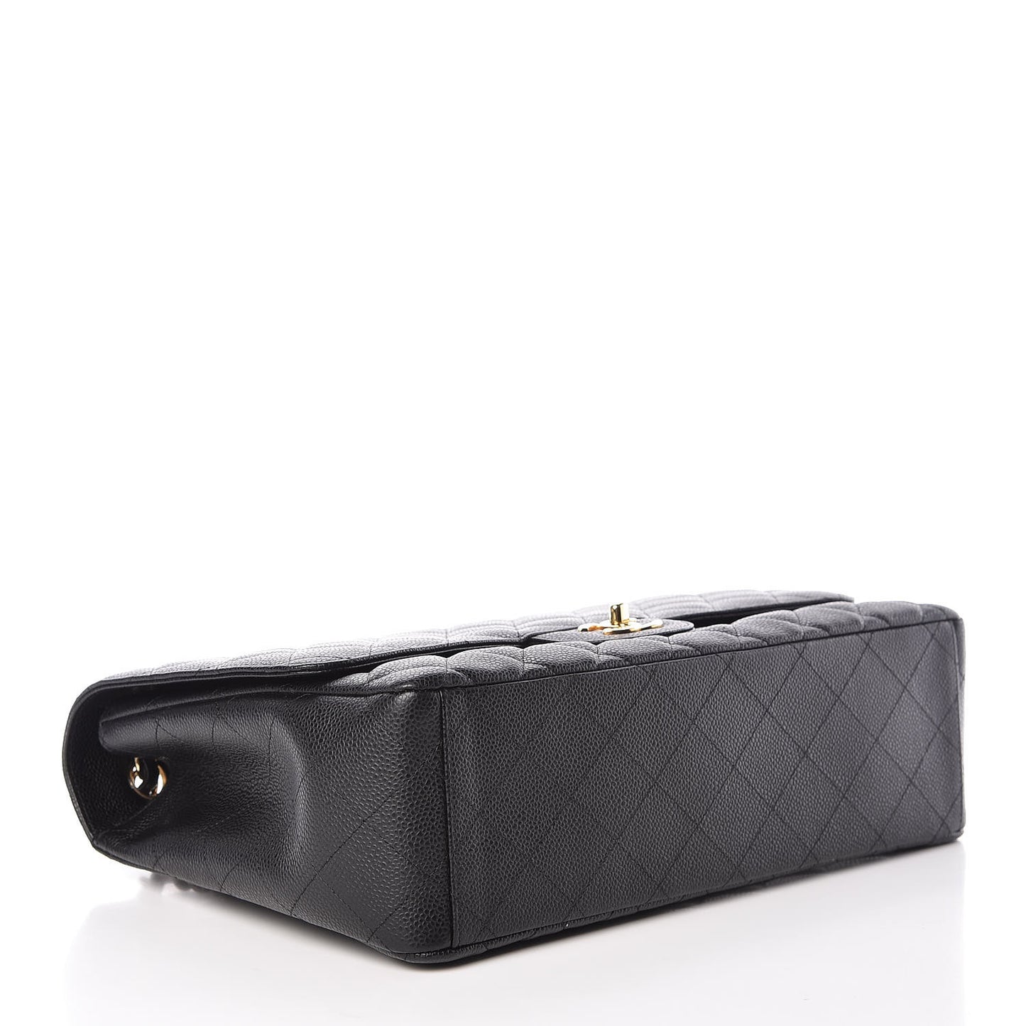 Caviar Quilted Maxi Single Flap Black