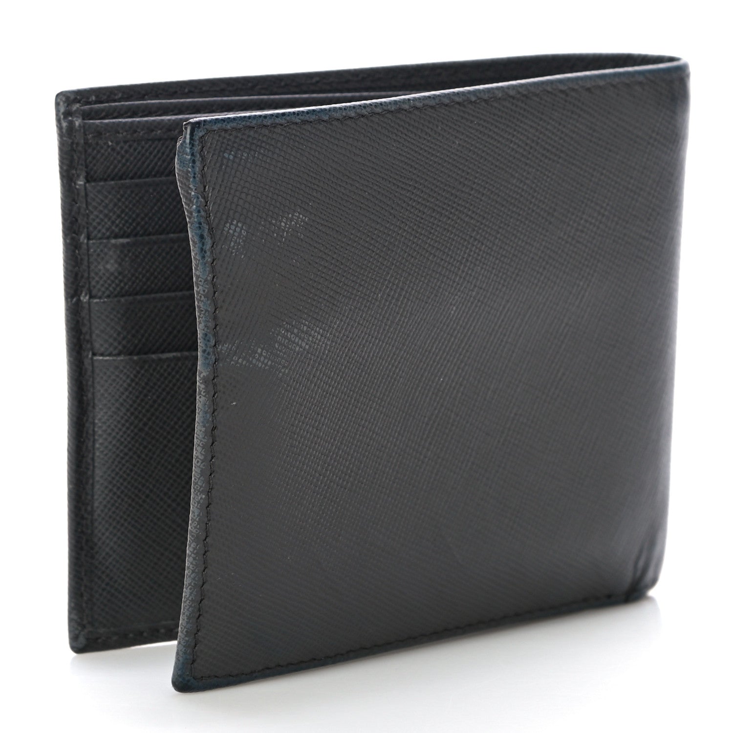 Prada Saffiano Bi-Fold Wallet Grafite 3 of 13