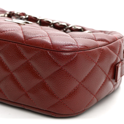 Chanel Caviar Quilted Camera Case Burgundy 9 of 10