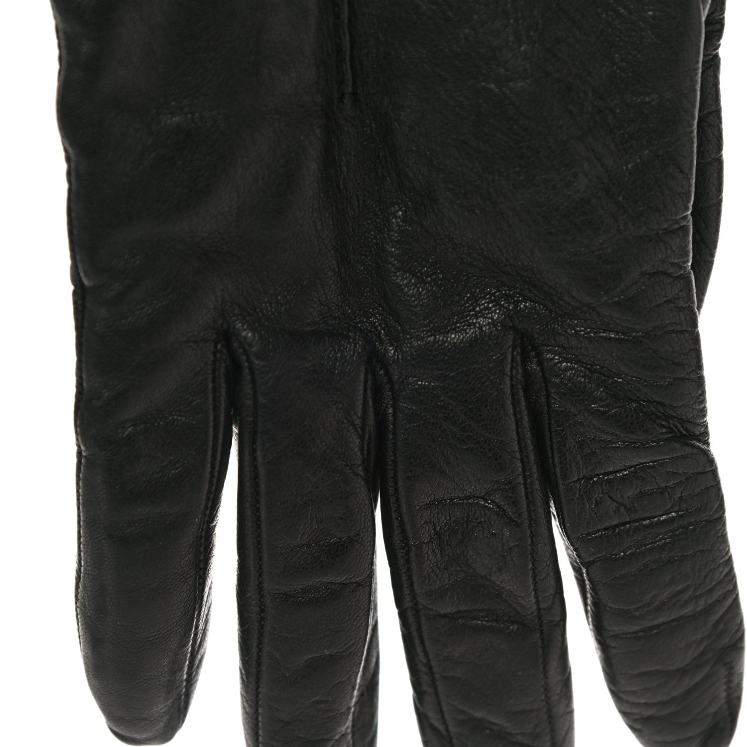 Gucci Donna Nappa Gloves 7.5 Black 12 of 13