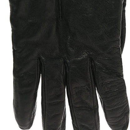 Gucci Donna Nappa Gloves 7.5 Black 12 of 13