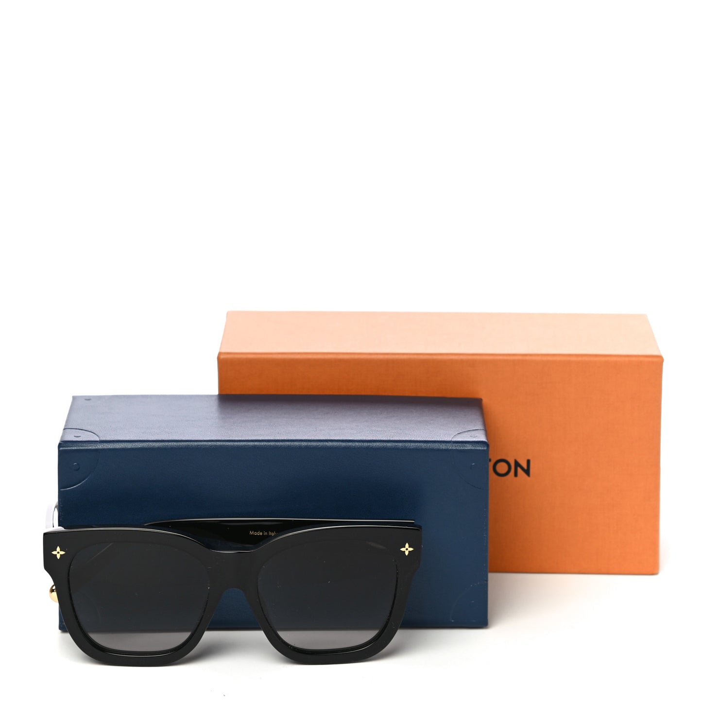 Acetate My Monogram Square Sunglasses Z1523E Black