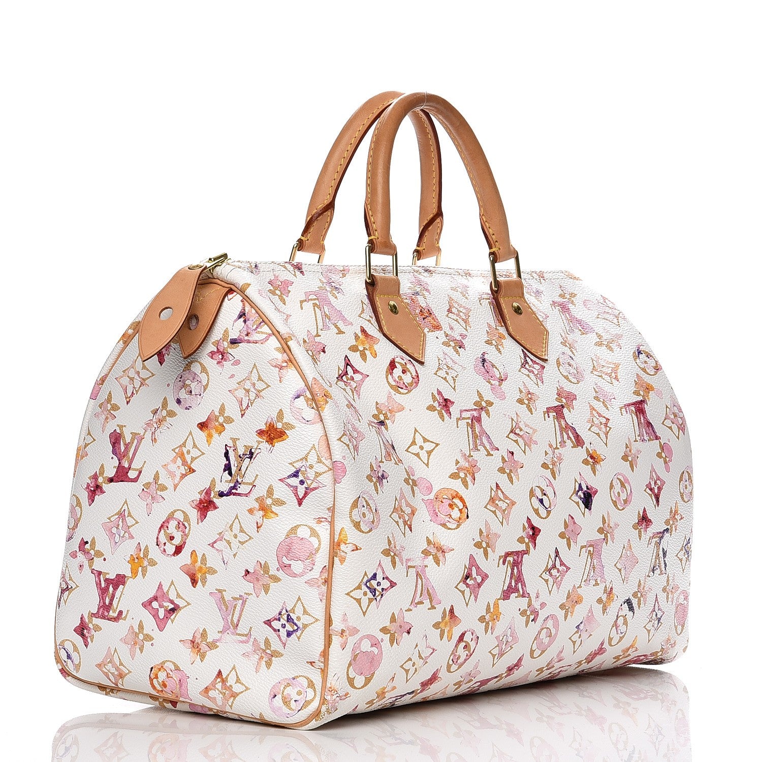 Louis Vuitton Watercolor Aquarelle Speedy 35 White 3 of 13