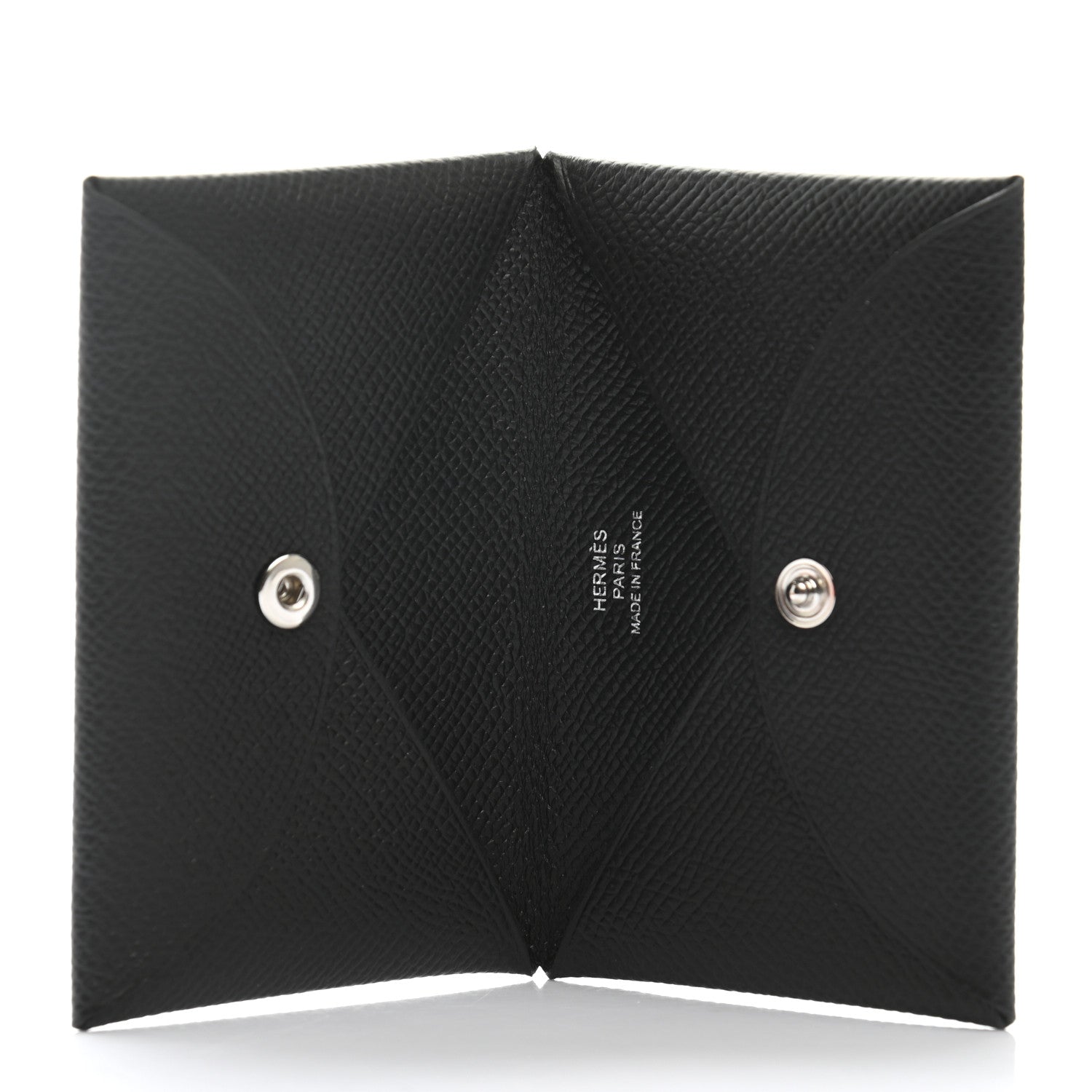 Hermes Epsom Calvi Card Case Black 5 of 8