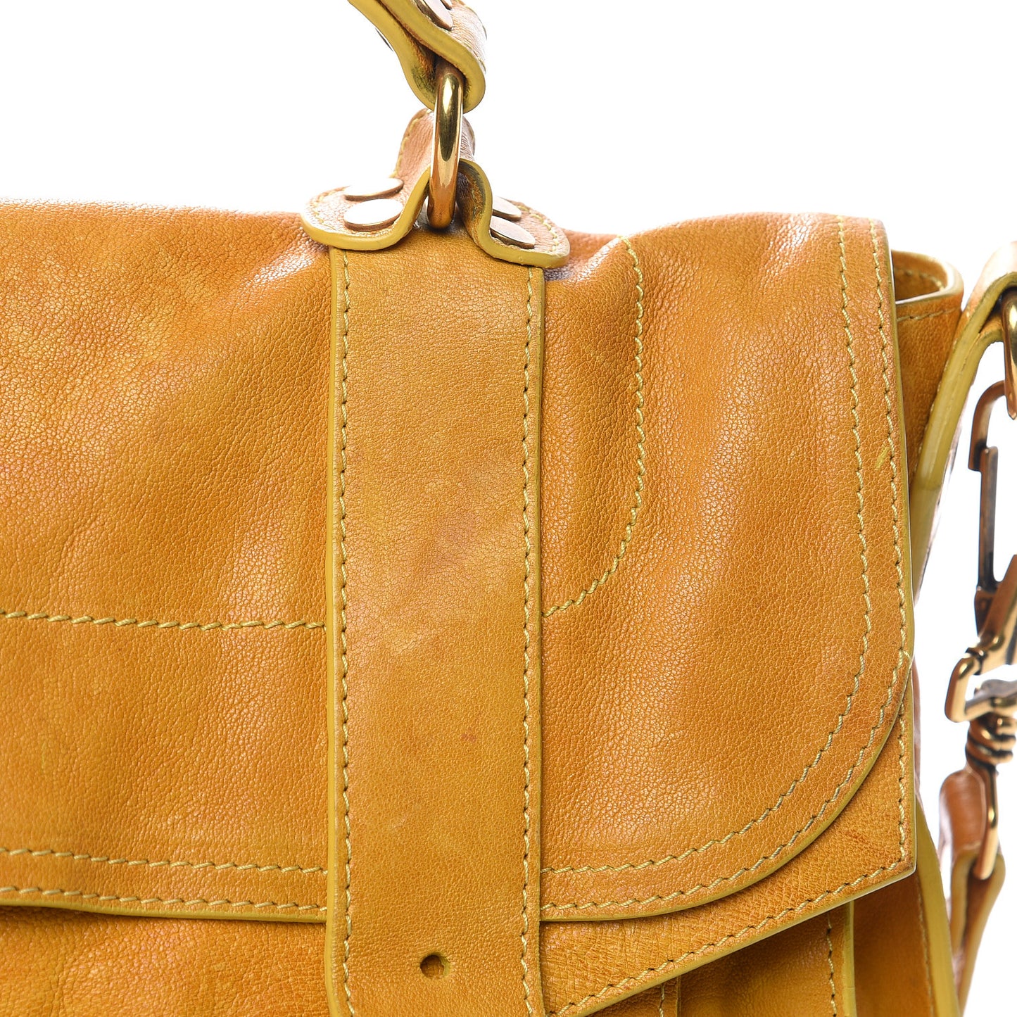 Lambskin Medium PS1 Satchel Mustard