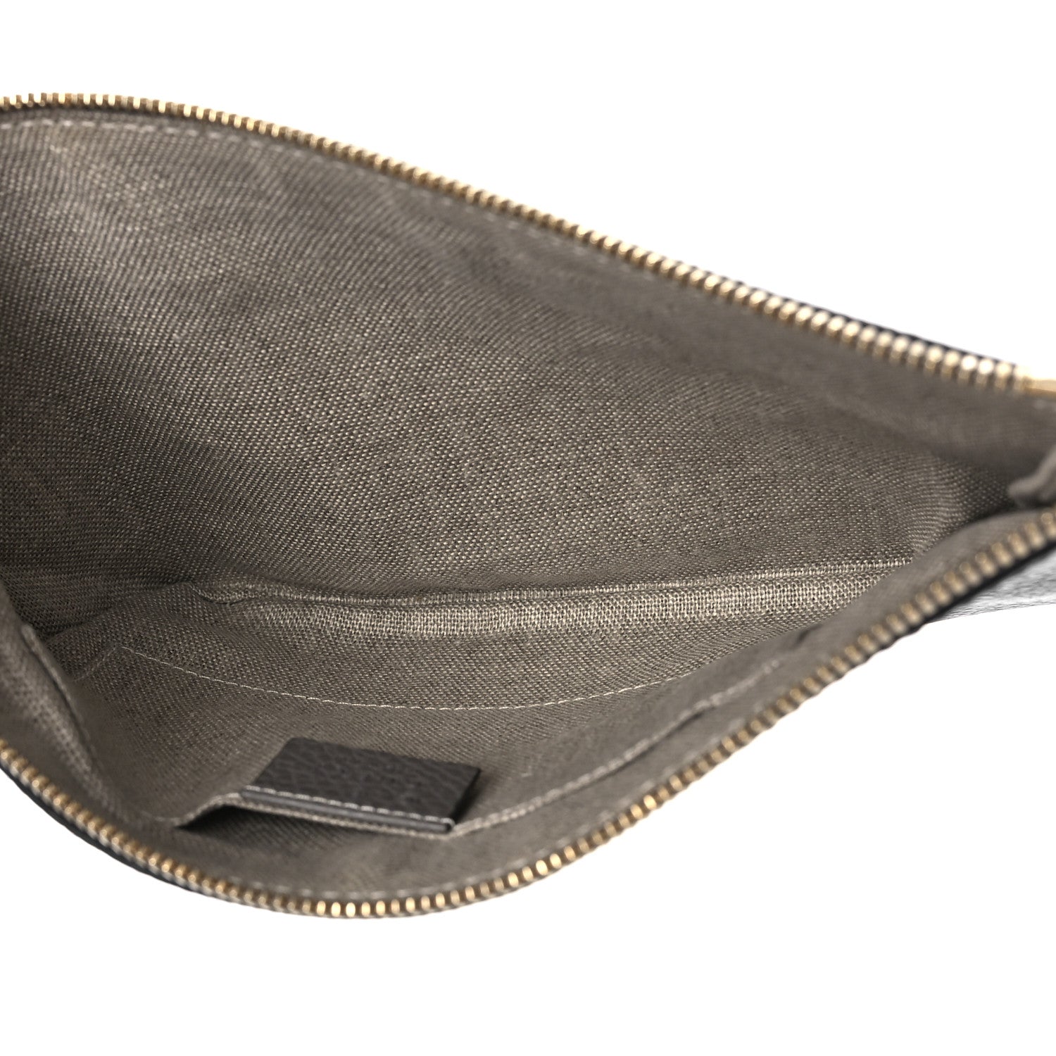 Gucci Calfskin Large Bamboo Clutch Grey 5 of 9