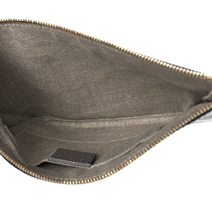 Gucci Calfskin Large Bamboo Clutch Grey 5 of 9