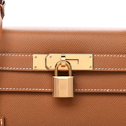 Hermes Epsom Kelly Sellier 28 Gold 8 of 11