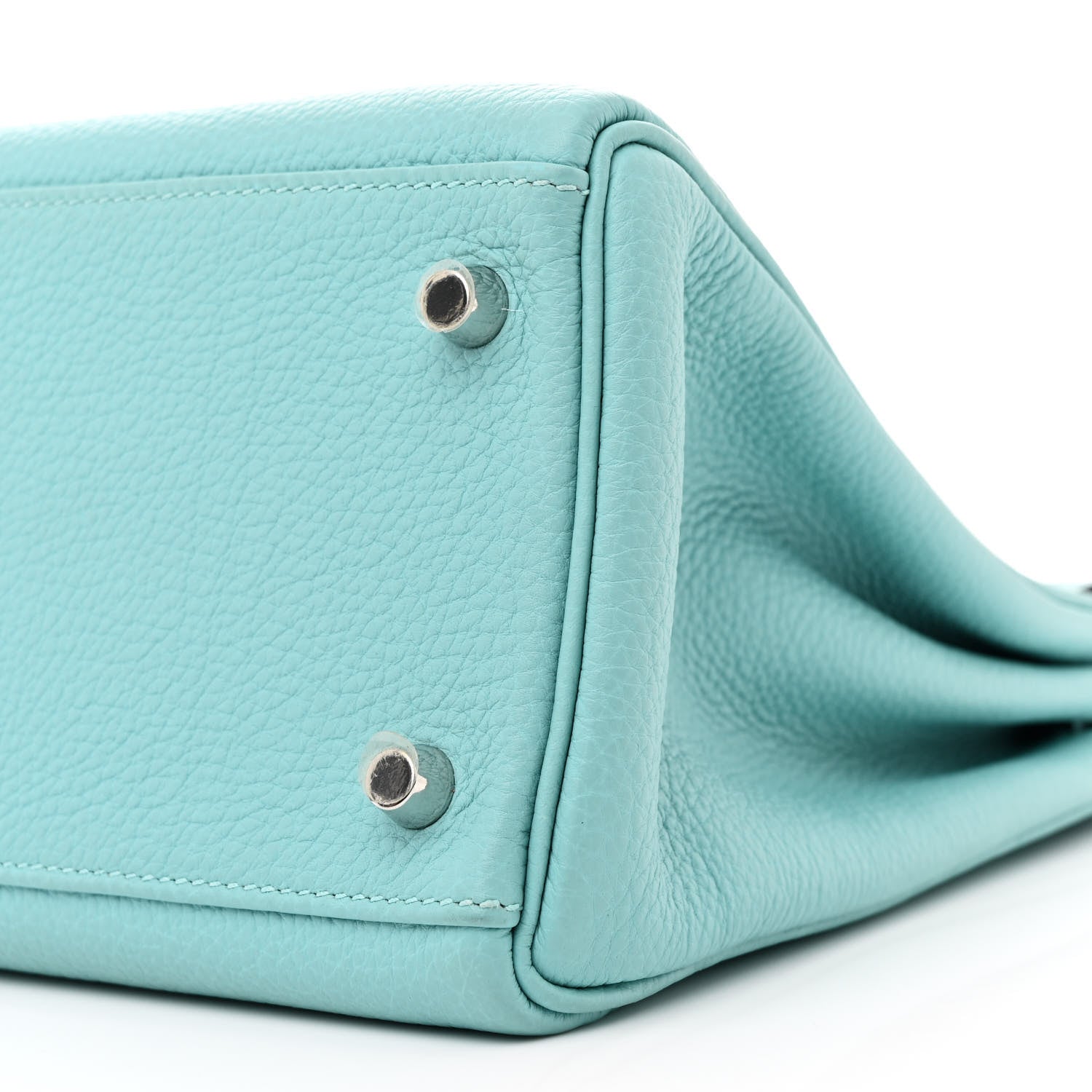 Hermes Togo Kelly Retourne 32 Bleu Atoll 10 of 10