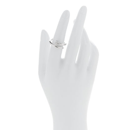 Cartier 18K White Gold Diamond Juste Un Clou Ring 54 7 2 of 5