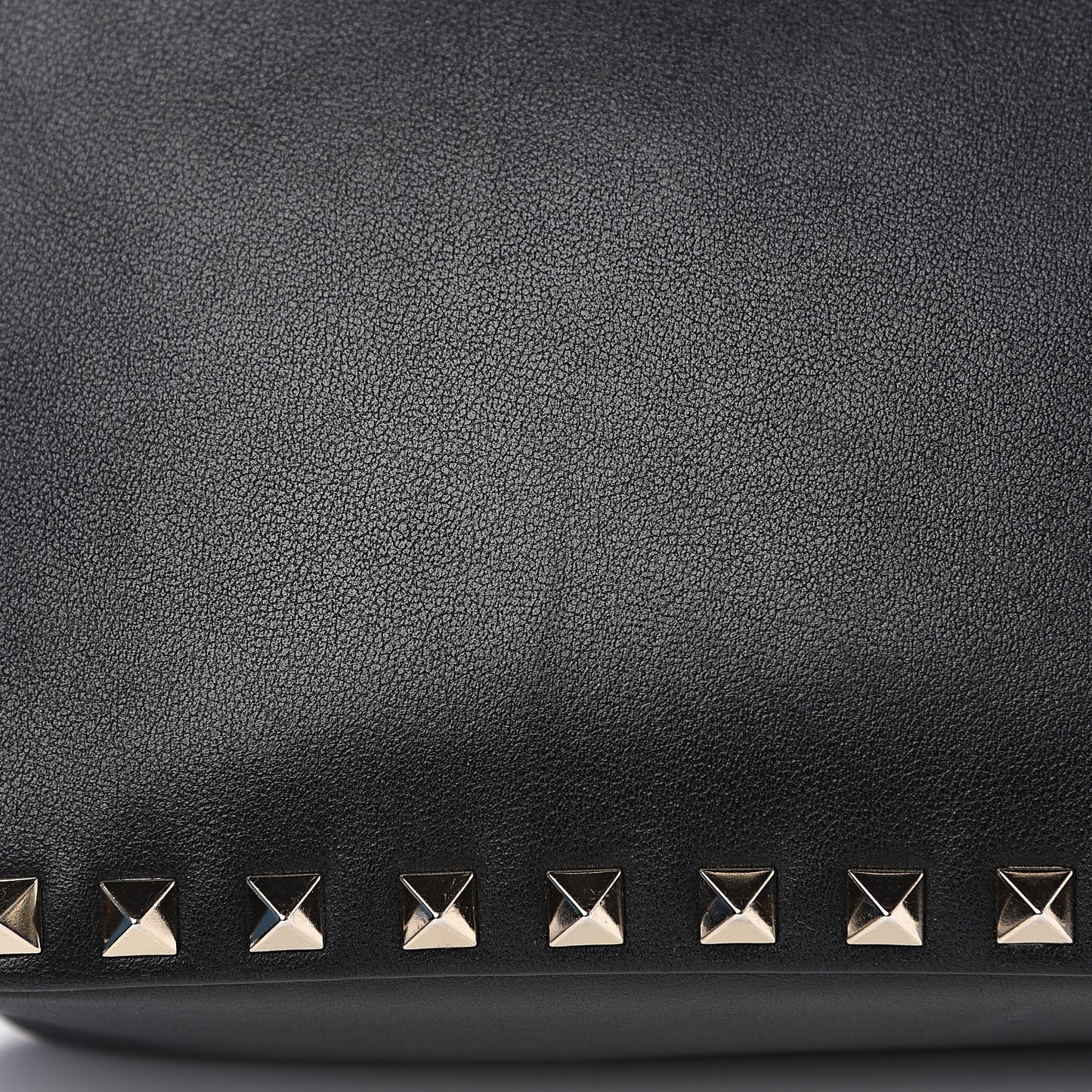 Calfskin Rockstud Camera Crossbody Bag Black