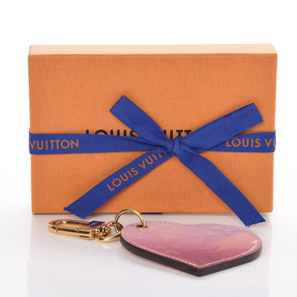 Louis Vuitton Vernis Degrade Heart Bag Charm Pink 7 of 7