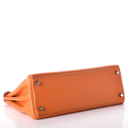 Hermes Swift Kelly Retourne 32 Orange 7 of 32