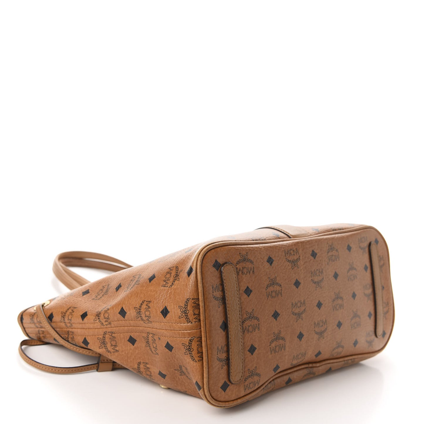 Visetos Medium Liz Reversible Shopper Tote Cognac