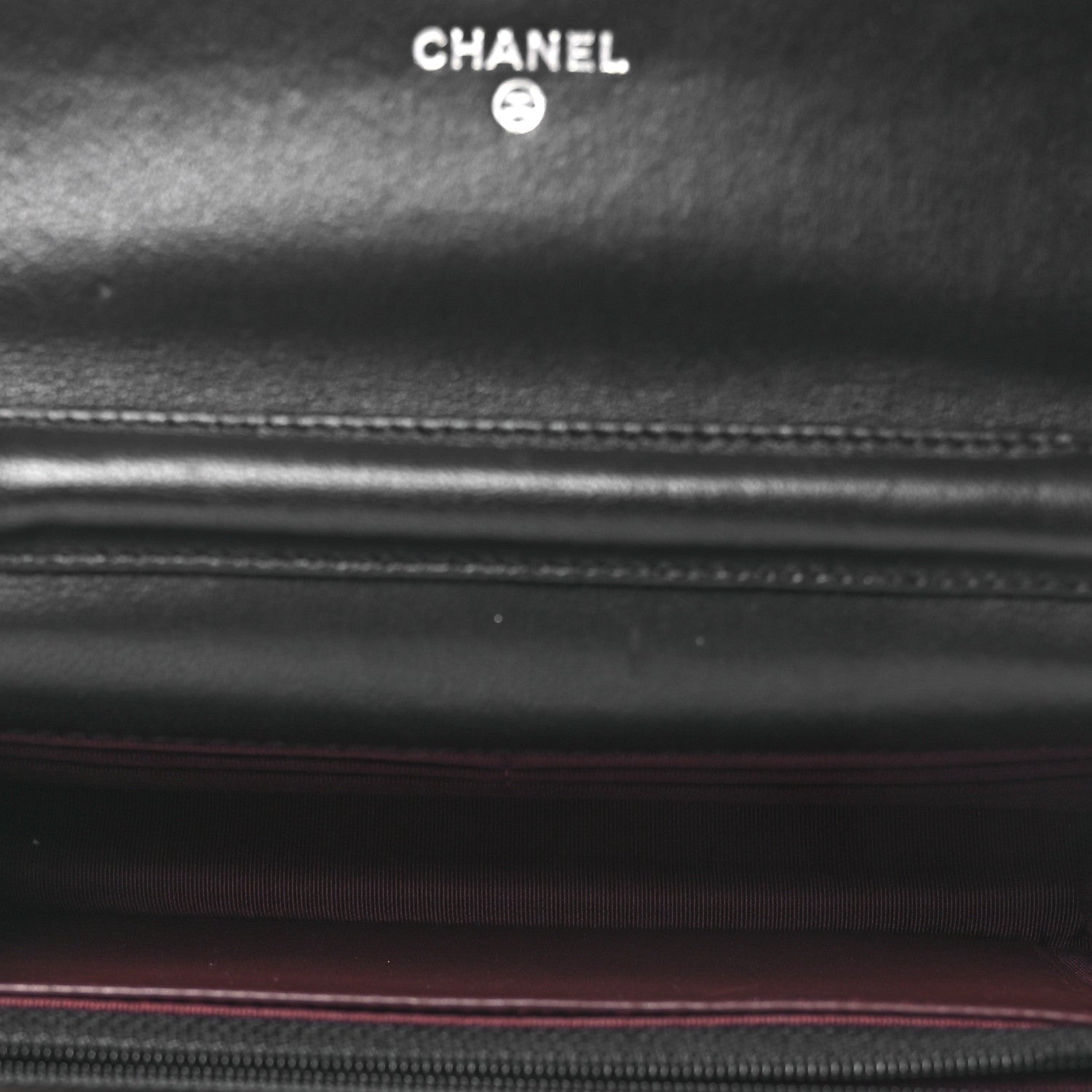 Chanel Lambskin Quilted Wallet On Chain WOC Black 7 of 22