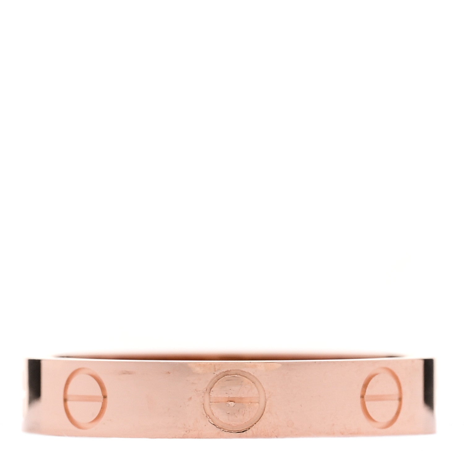 Cartier 18K Pink Gold 3.5mm LOVE Wedding Band Ring 55 7.25 1 of 5