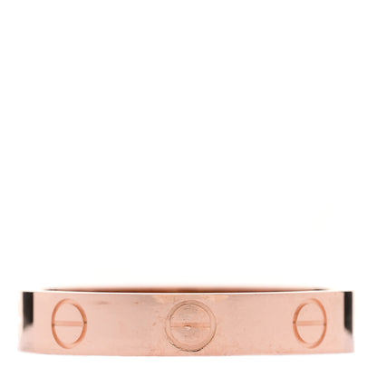 Cartier 18K Pink Gold 3.5mm LOVE Wedding Band Ring 55 7.25 1 of 5