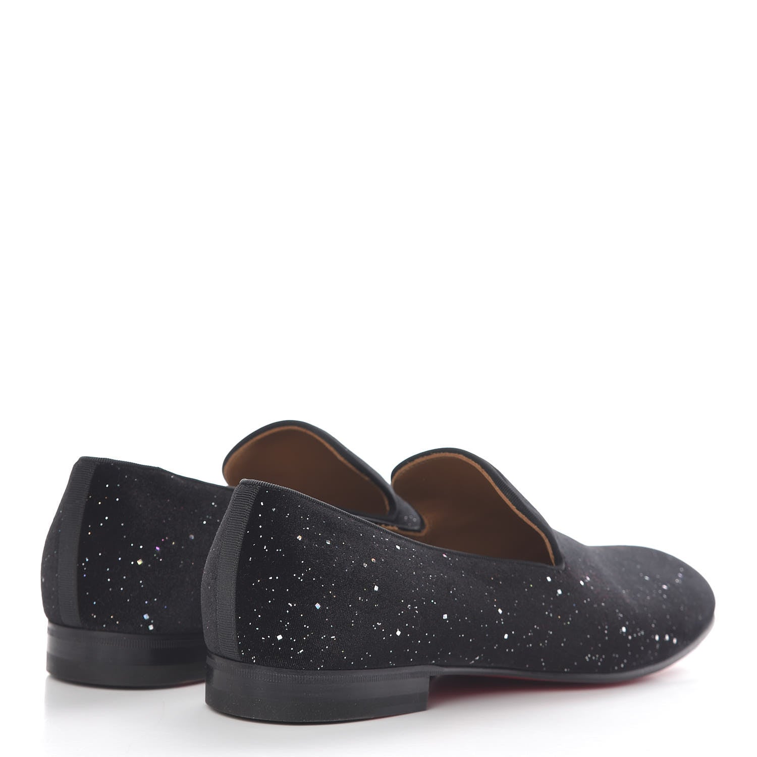 Christian Louboutin Crosta Veau Velours Mens Dandelion Flat Loafers 41.5 Black 4 of 8