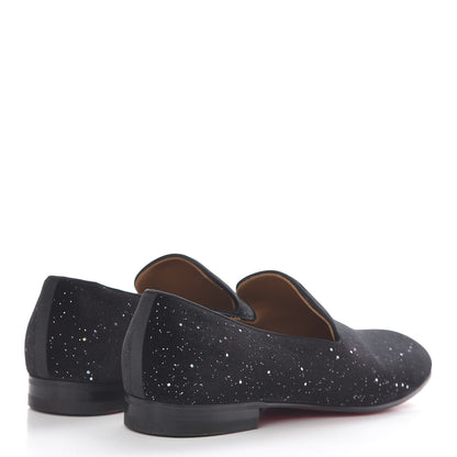 Christian Louboutin Crosta Veau Velours Mens Dandelion Flat Loafers 41.5 Black 4 of 8