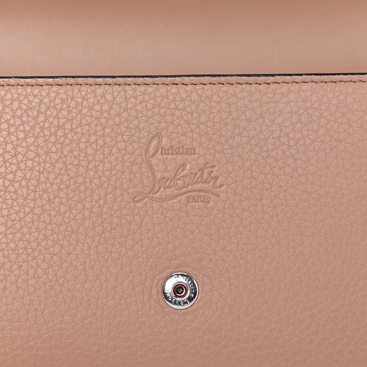 Calfskin Boudoir Chain Wallet Nude