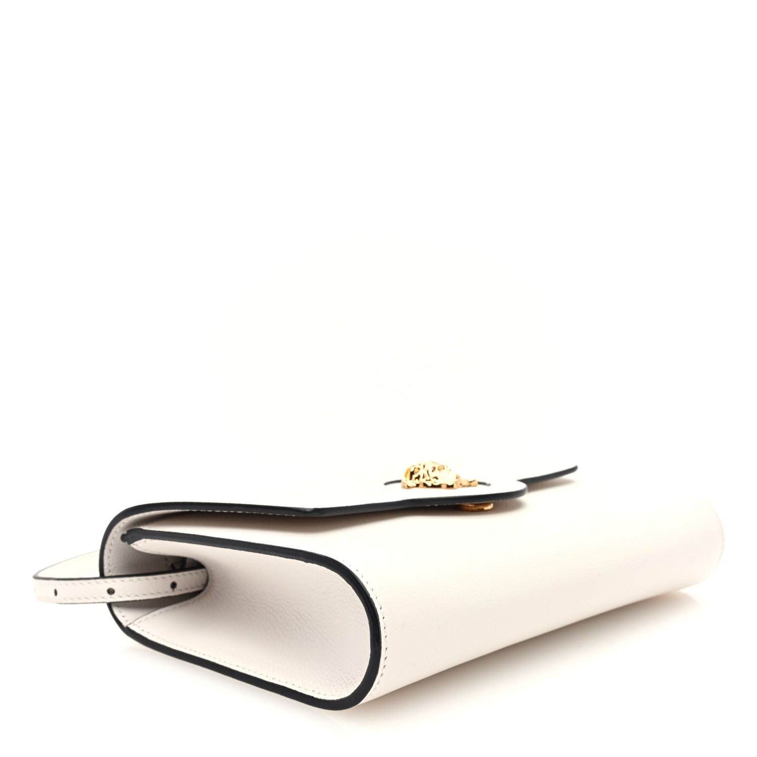 Versace Grained Calfskin La Medusa Crossbody Bag White 3 of 8