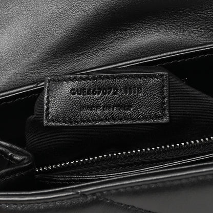 Saint Laurent Calfskin Y Quilted Monogram Toy Loulou Crossbody Bag Black 7 of 12