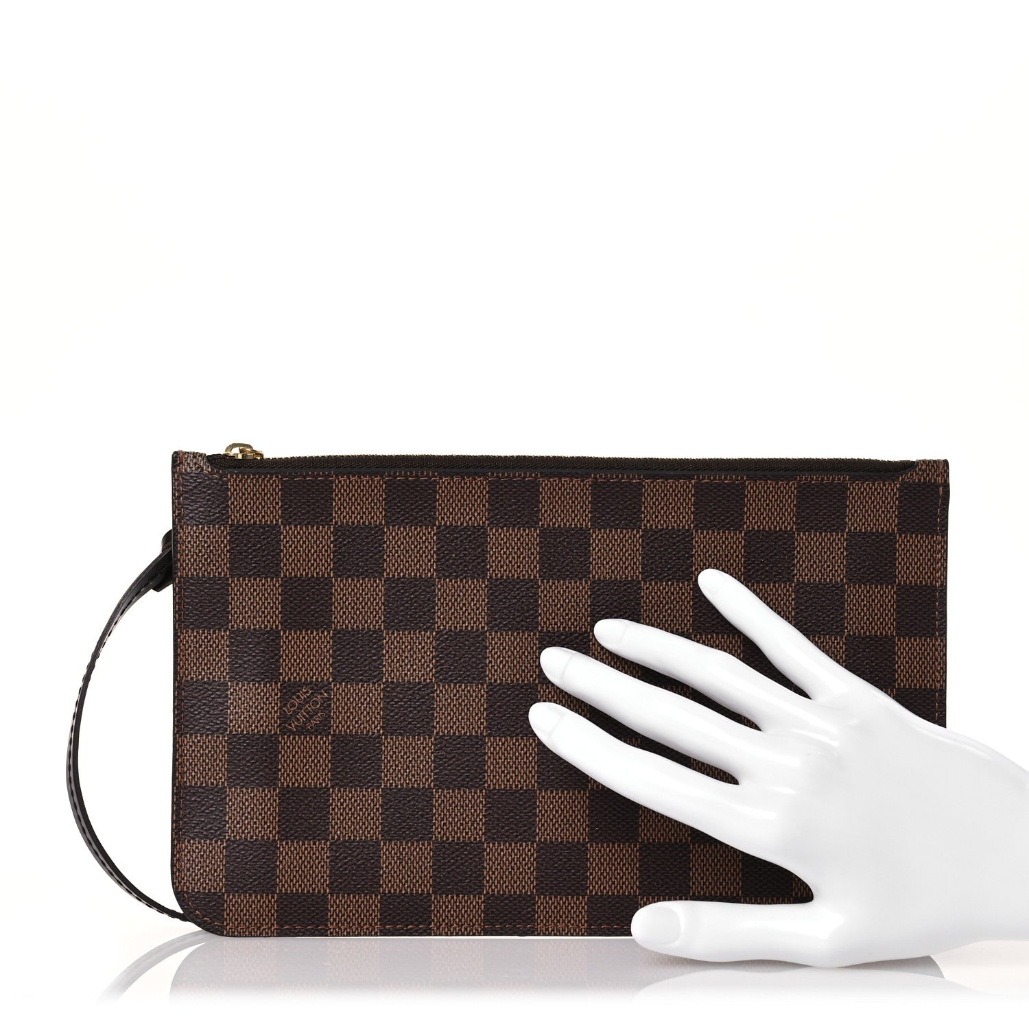 Louis Vuitton Damier Ebene Neverfull MM GM Pochette 2 of 9