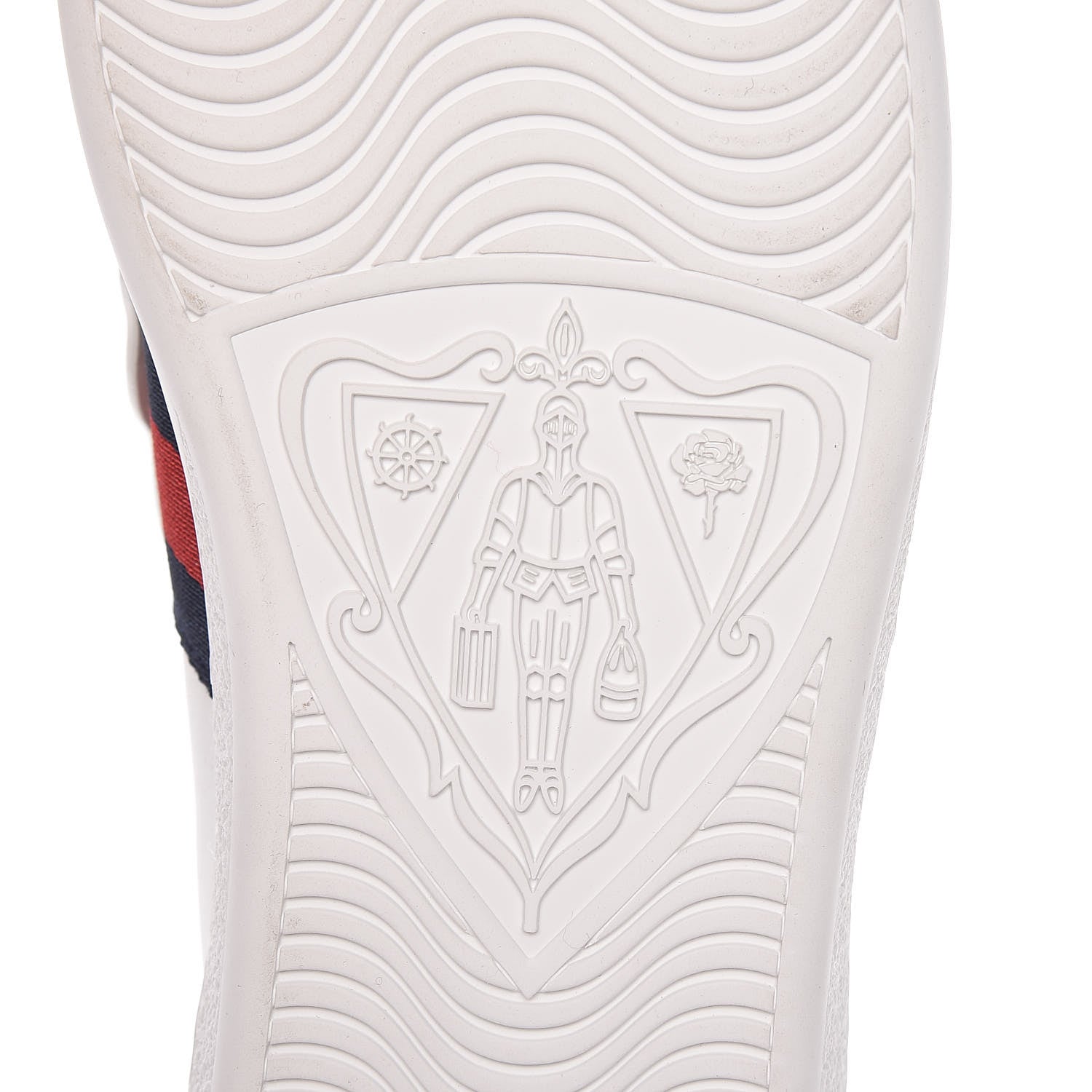 Gucci Calfskin Ayers Crystal Panther Embroidered Womens Ace Sneakers 37.5 White 6 of 10