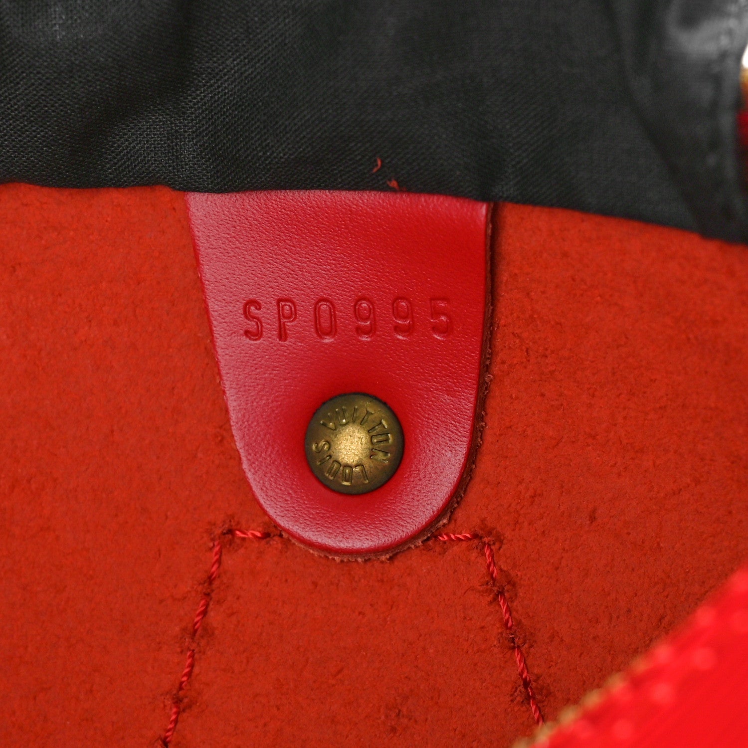 Louis Vuitton Epi Speedy 25 Castillan Red 6 of 9