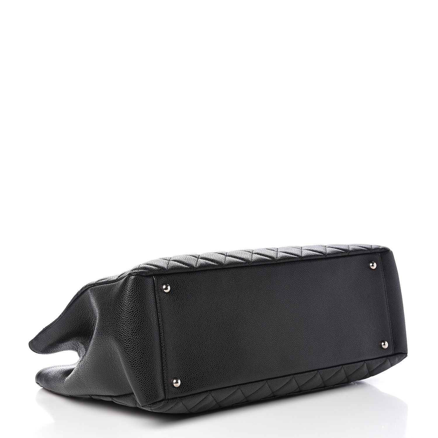 Chanel Caviar Quilted XL Grand Shopping Tote GST Black 4 of 9