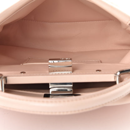 Fendi Shearling Shiny Nappa Mini Peekaboo Iconic Satchel Light Rose 6 of 15