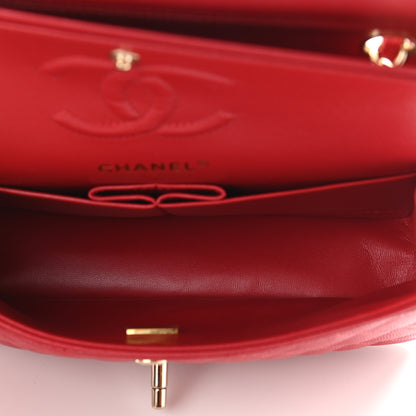 Chanel Caviar Quilted Small Double Flap Red 4 of 10