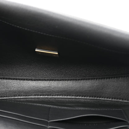 Balenciaga Smooth Calfskin Small Bel Air Clutch On Strap Black 5 of 11