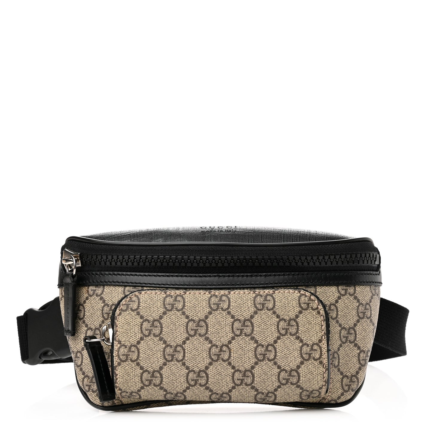 GG Supreme Monogram Belt Bag Black