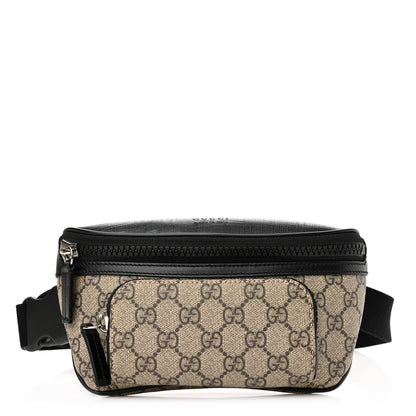 Gucci GG Supreme Monogram Belt Bag Black 1 of 12