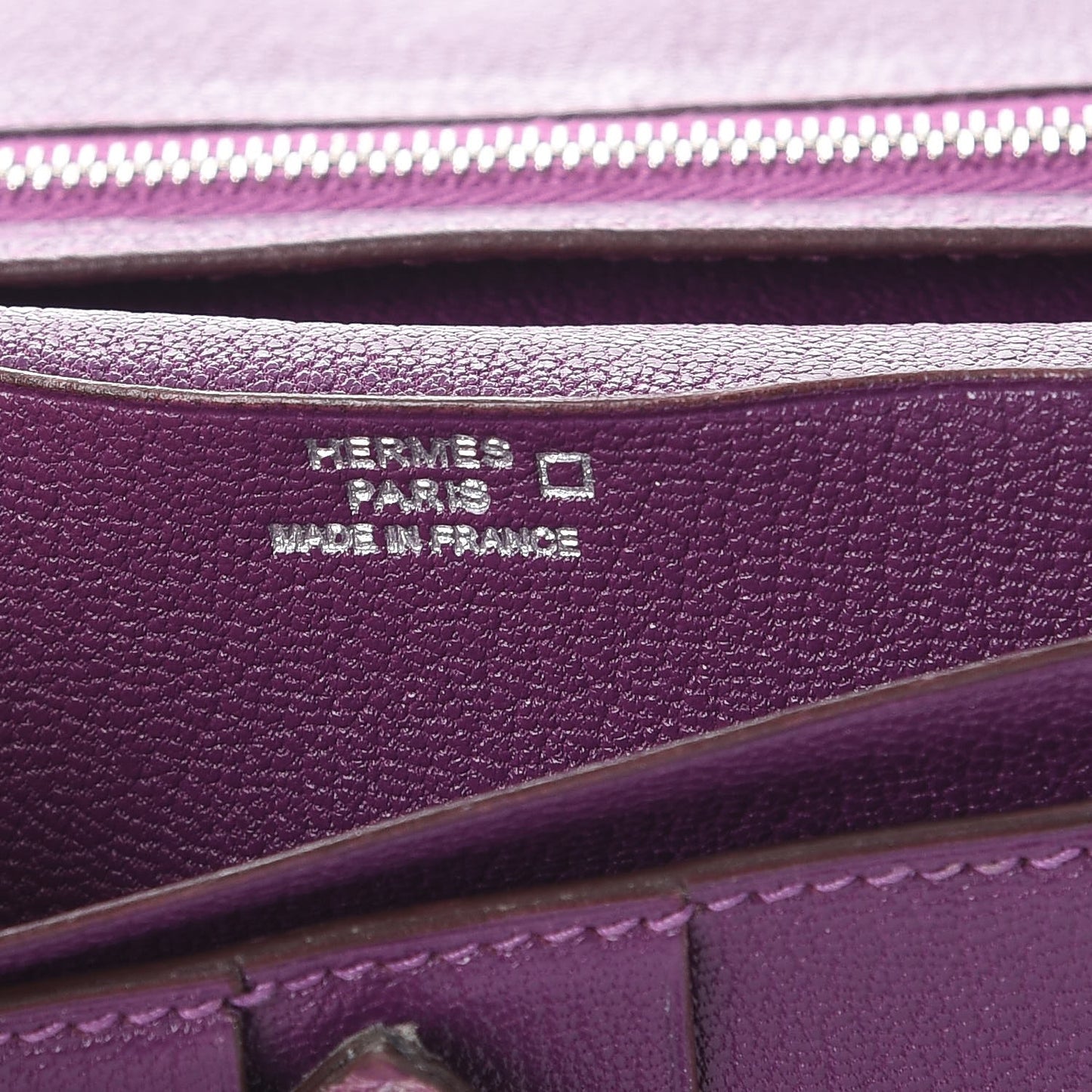 Shiny Alligator Bearn Wallet Violet