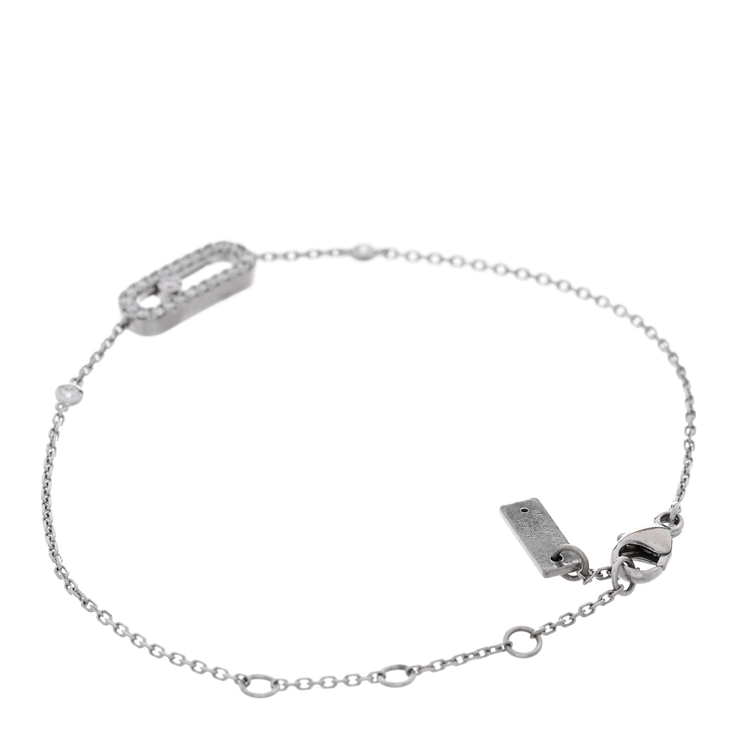 Messika 18K White Gold Diamond Move Uno Pave Bracelet 2 of 4