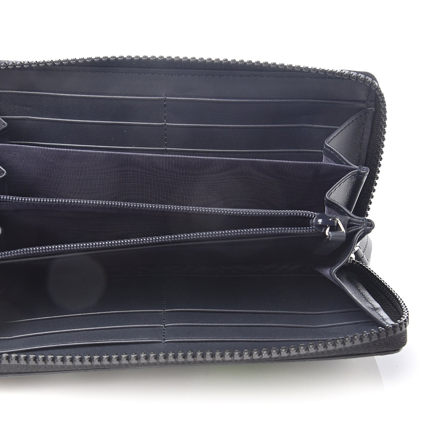 GG Supreme Monogram Blooms Zip Around Wallet Blue