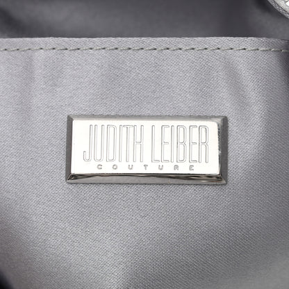 Judith Leiber Satin Crystal Embellished Piper Bucket Gradient Platinum 6 of 10