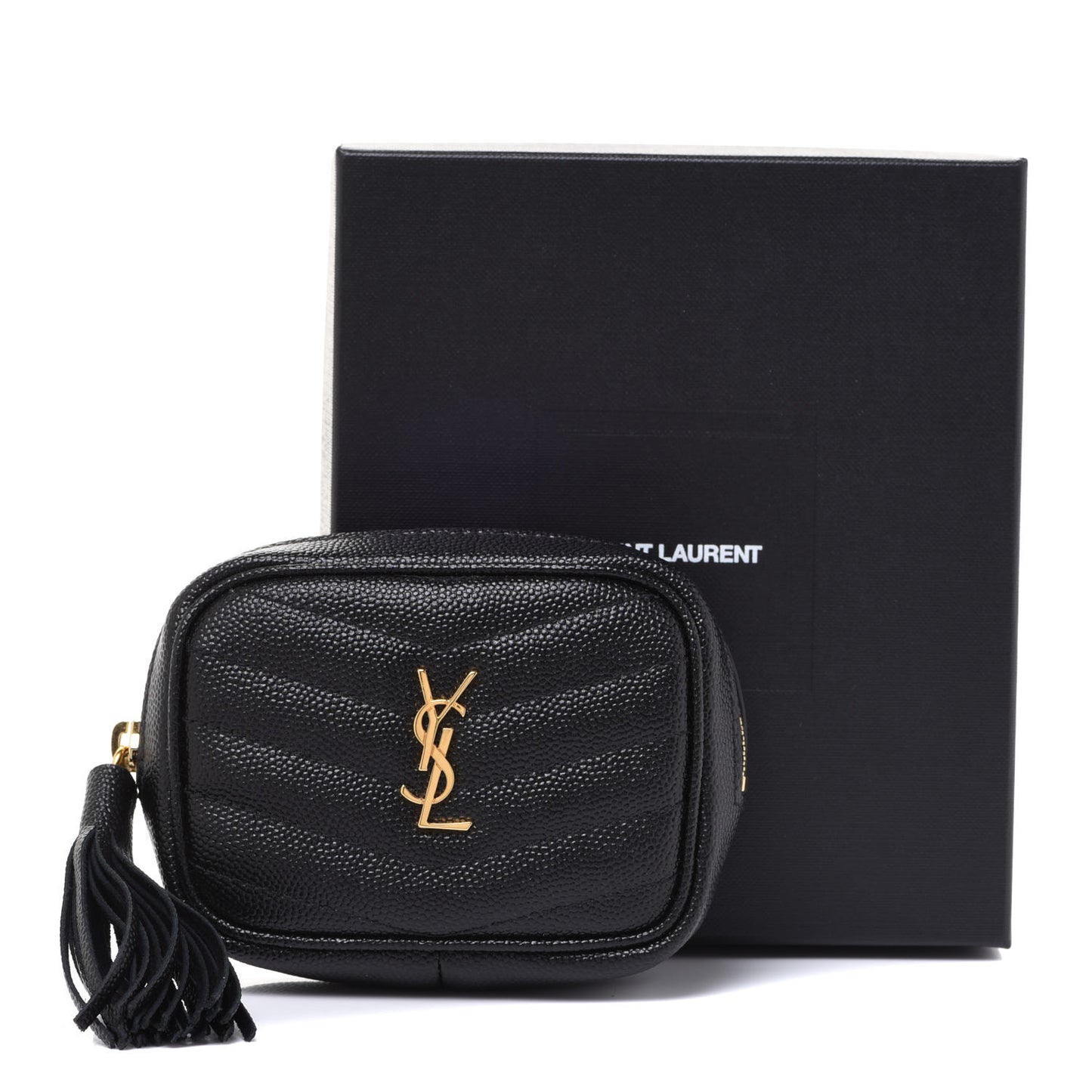 Grain De Poudre Matelasse Monogram Baby Lou Camera Bag Black