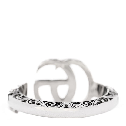 Gucci Sterling Silver GG Marmont Open Ring 57 8 3 of 6