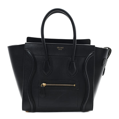 Celine Smooth Calfskin Micro Luggage Black 1 of 11