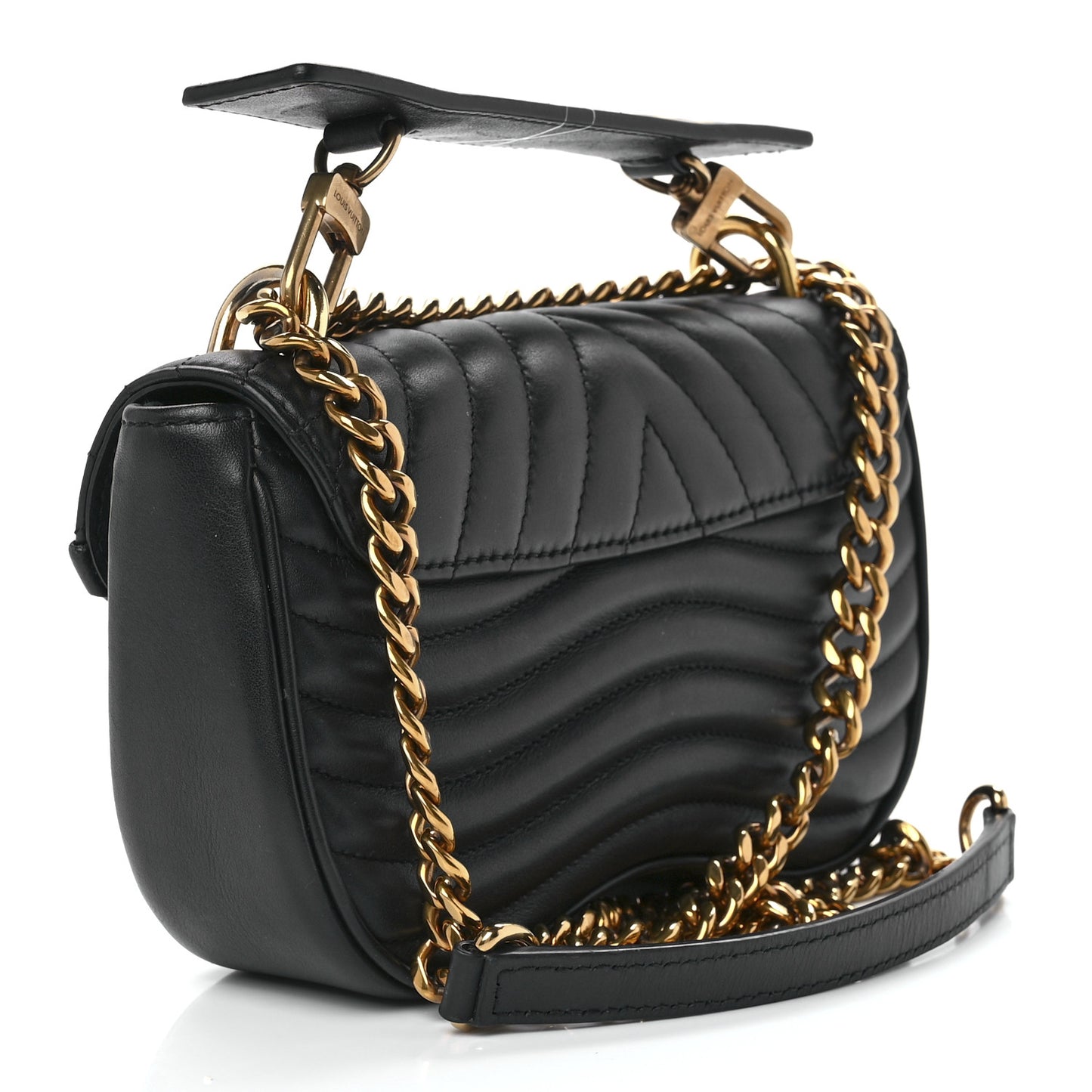 Calfskin New Wave Chain PM Black