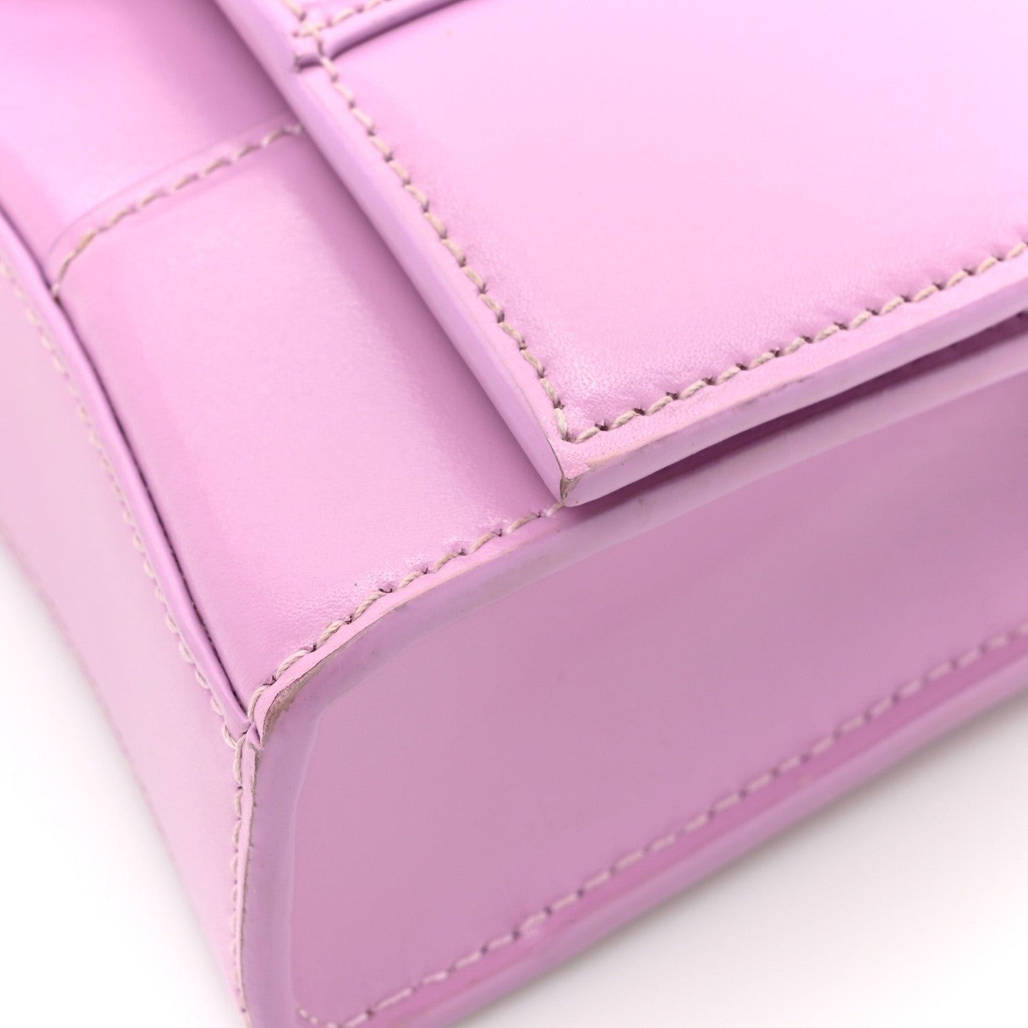 Balenciaga Shiny Box Calfskin Tonal B Hourglass Chain Bag Liliac 14 of 18