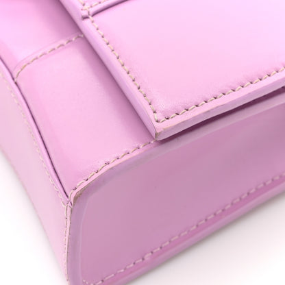 Balenciaga Shiny Box Calfskin Tonal B Hourglass Chain Bag Liliac 14 of 18