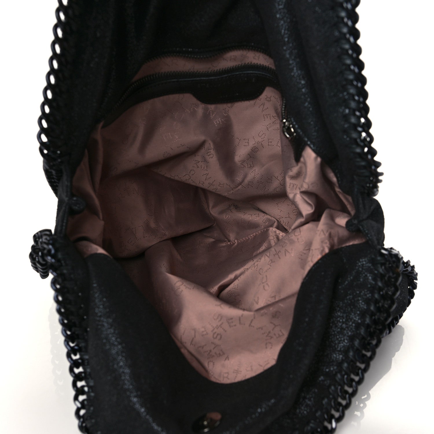 Stella McCartney Shaggy Deer Falabella Fold Over Tote Black 4 of 9