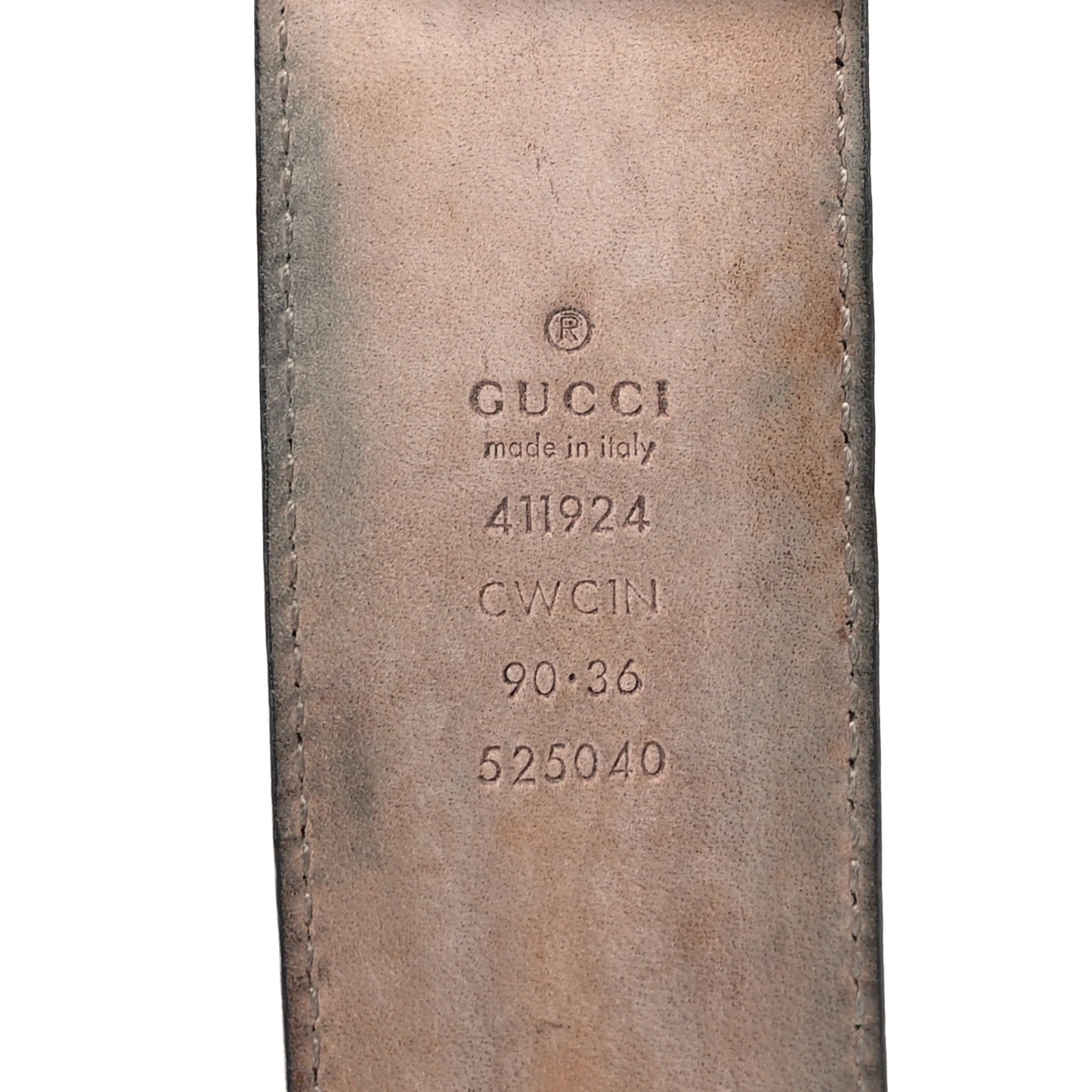 Guccissima Signature Interlocking G 40mm Belt 90 36 Black
