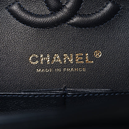 Chanel Lambskin Quilted Small Double Flap Navy 6 of 11